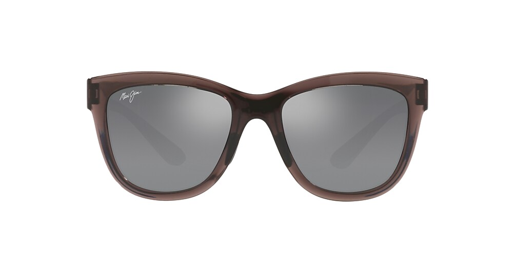 Maui Jim ANUENUE 52 Grey Polar & Burgundy Polarized Sunglasses