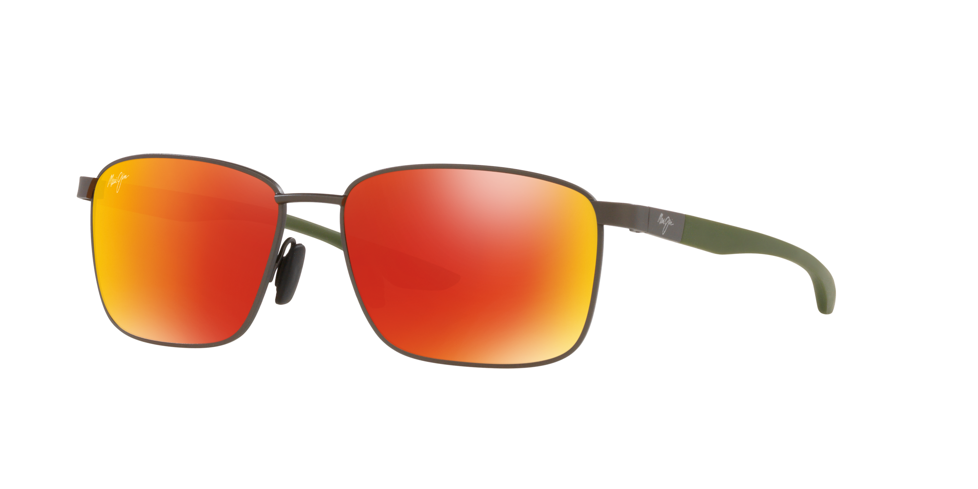 MAUI JIM Kaala Dark Gunmetal - Unisex Sunglasses, Hawaii Lava U+2122 Mirror  Polarized Lens