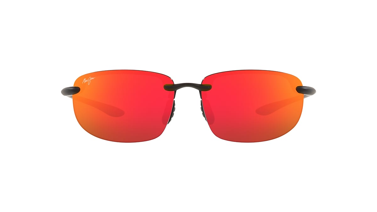 サングラス Maui Jim Maui Jim - Ho'Okipa Asian Fit HAWAII LAVA Maui Jim Hookipa Asian Fit XXL (64 - 17) with Red lenses and