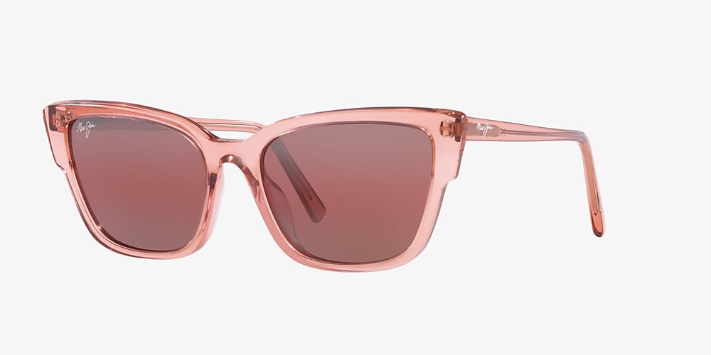 Maui Rose® 55 Glänzendes Maui Deutschland Kou | Sonnenbrillen Pink Sunglass Mirror Polarized und Hut Jim Polarisiert