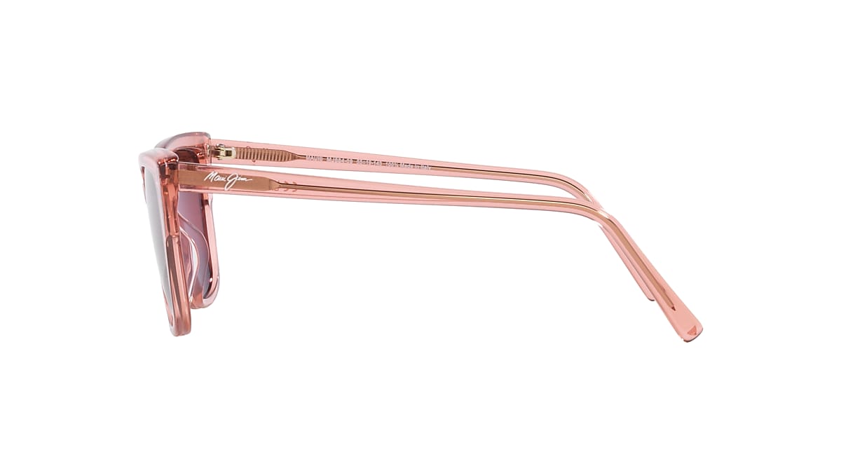 MAUI JIM KOU Pink Shiny - Female Sunglasses, Pink Mirror Lens