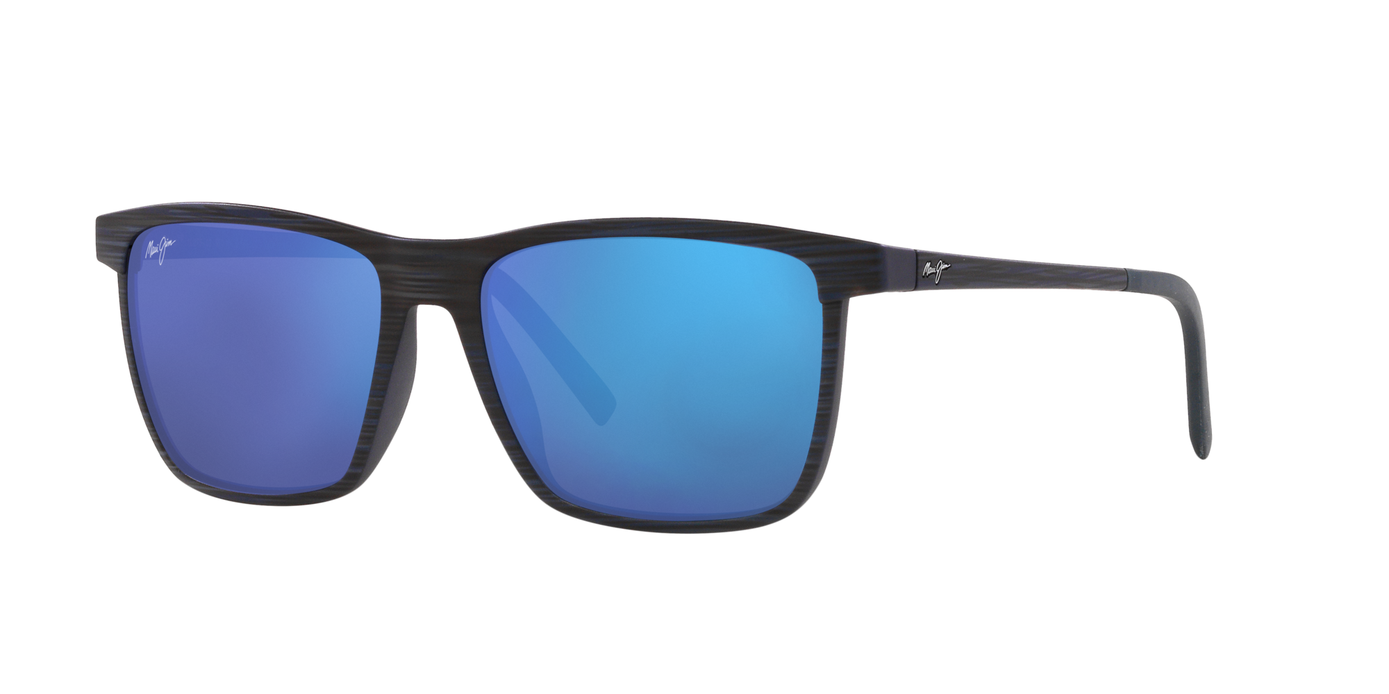 MAUI JIM MJ000697 One Way Blue Dark - Unisex Sunglasses, Blue Mirror  Polarized Lens