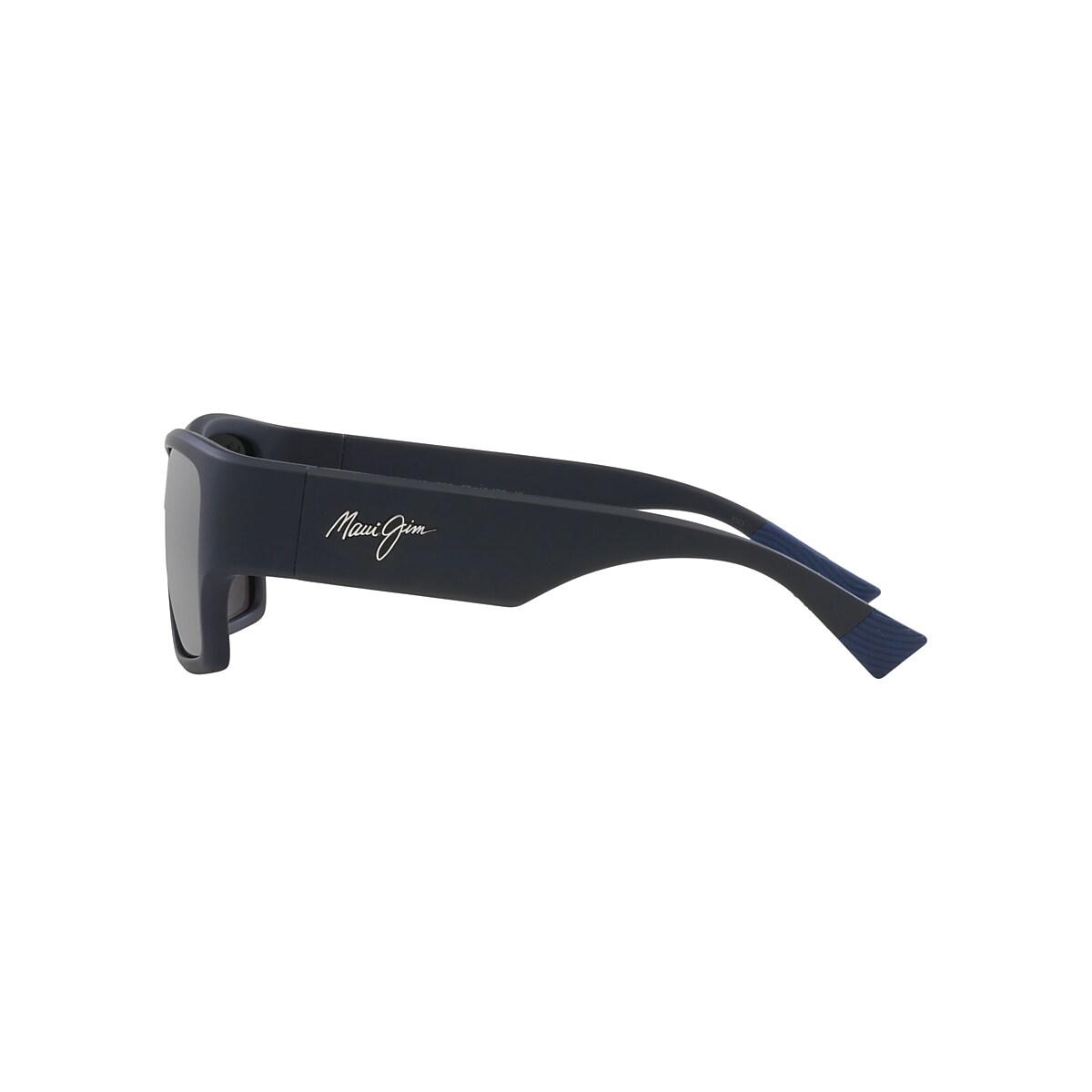 サングラス Maui Jim Maui Jim - KAOLU - grey kaolu shiny black Maui Jim Kaolu M (57 - 16) with Grey lenses and Blue frame