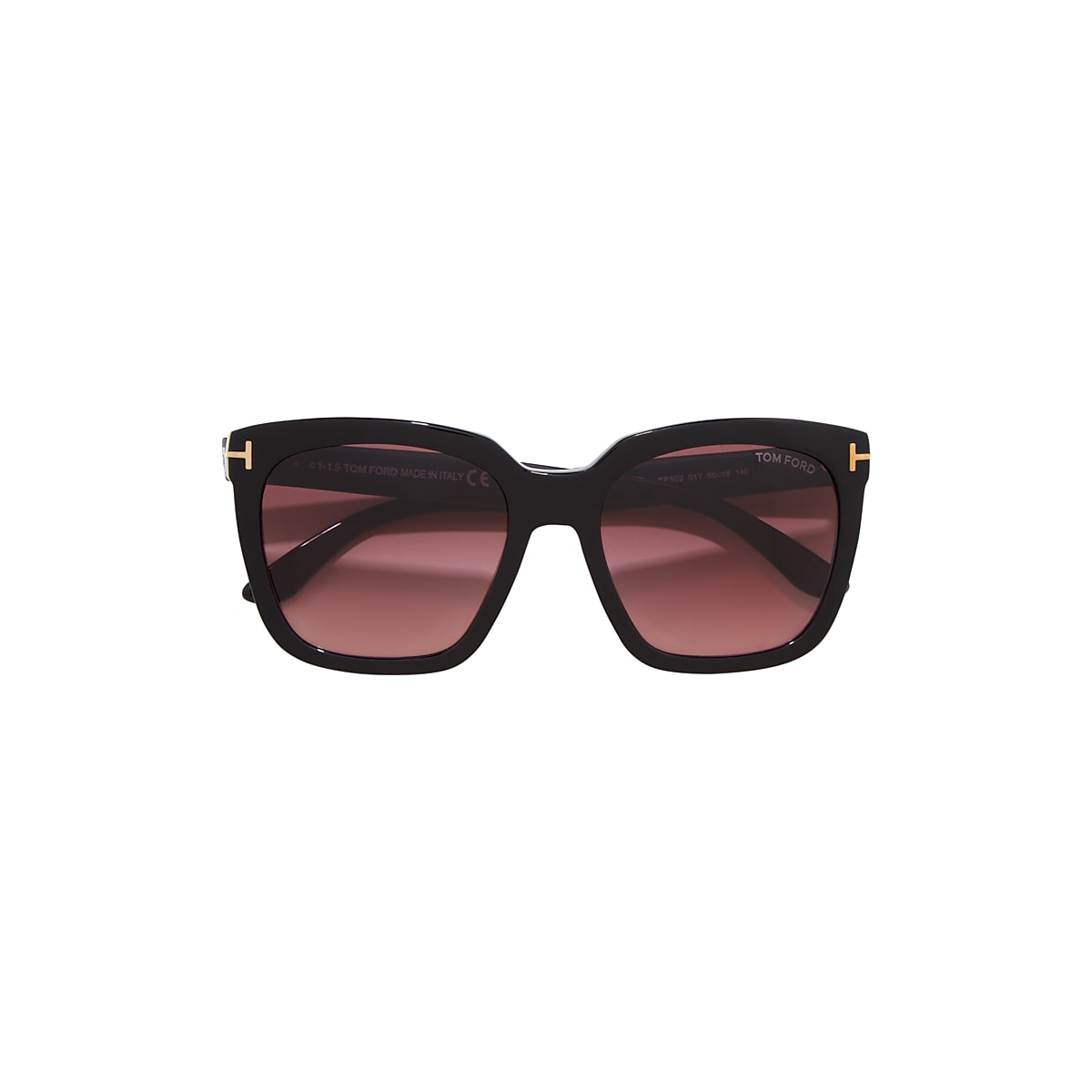 Tom Ford FT0502 55 Burgundy Gradient & Black Shiny Sunglasses | Sunglass  Hut United Kingdom