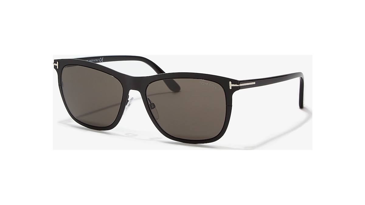 Tom Ford ALASDHAIR 55 Grey & Black Sunglasses | Sunglass Hut Australia