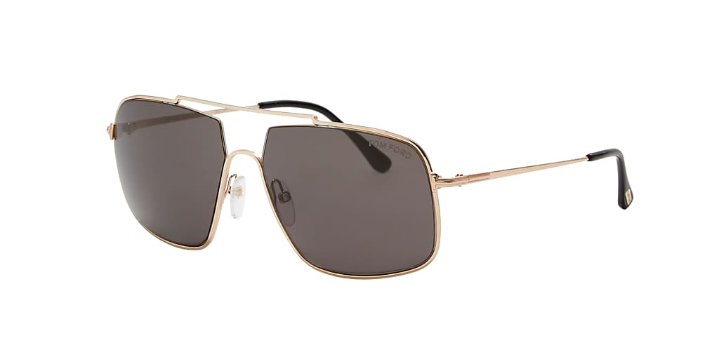 Tom Ford AIDEN-02 60 Grey & Gold Sunglasses | Sunglass Hut Canada