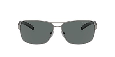 Prada Linea Rossa PS 54IS 65 Polarized Grey Gunmetal Polarised