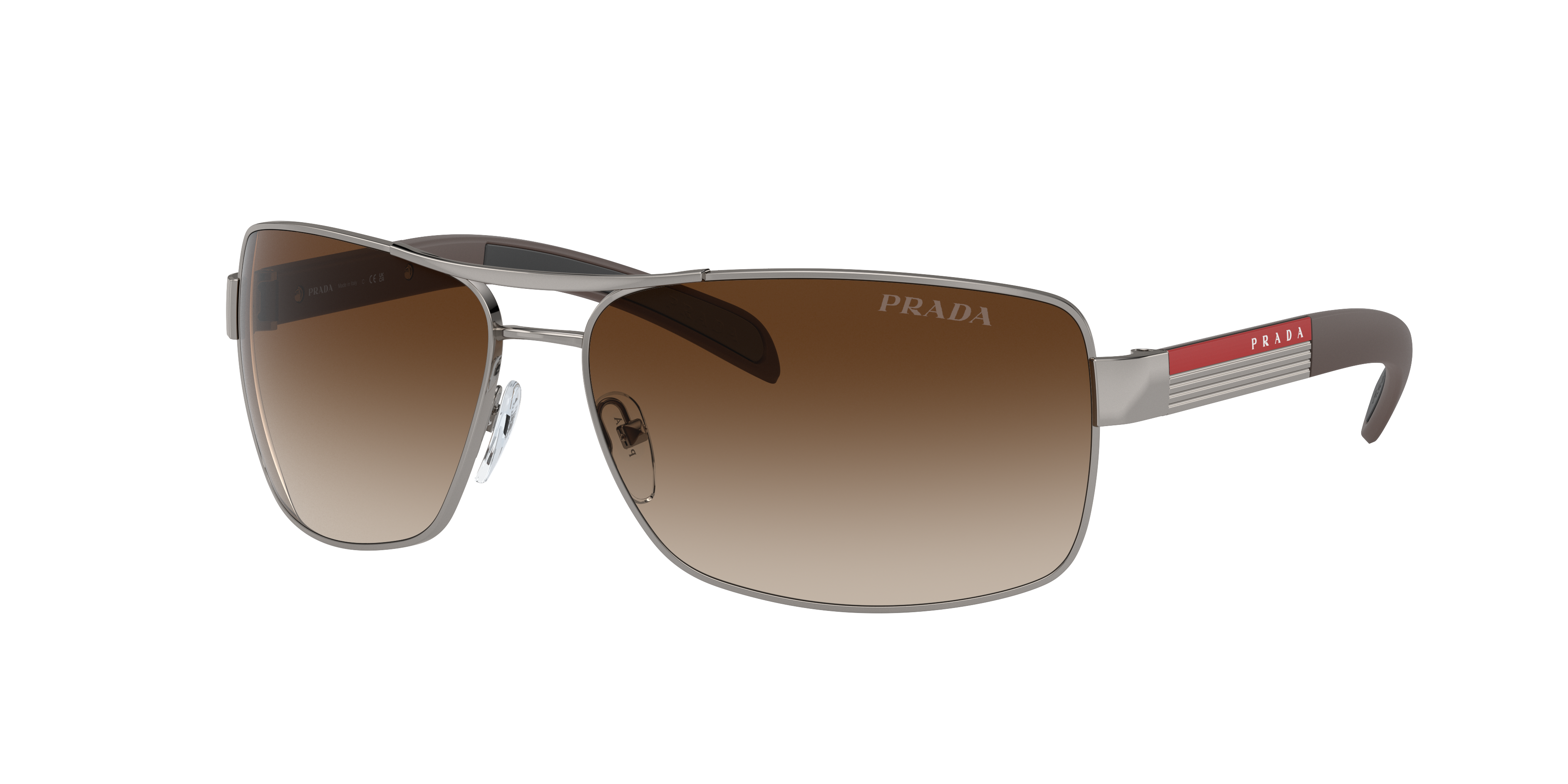 Prada Linea Rossa PS 54IS 65 Marr n Degradado Sunglass Hut