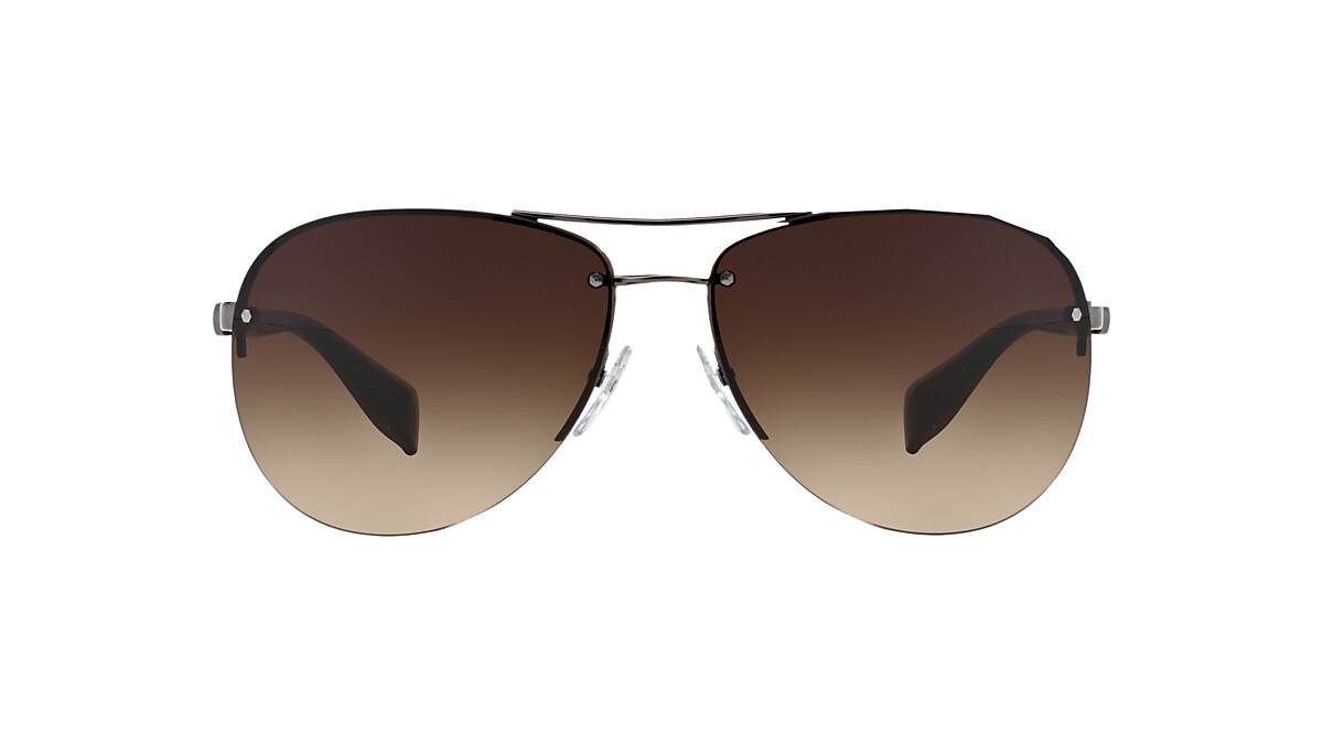 Prada Linea Rossa PS 56MS 65 Brown Gradient Gunmetal