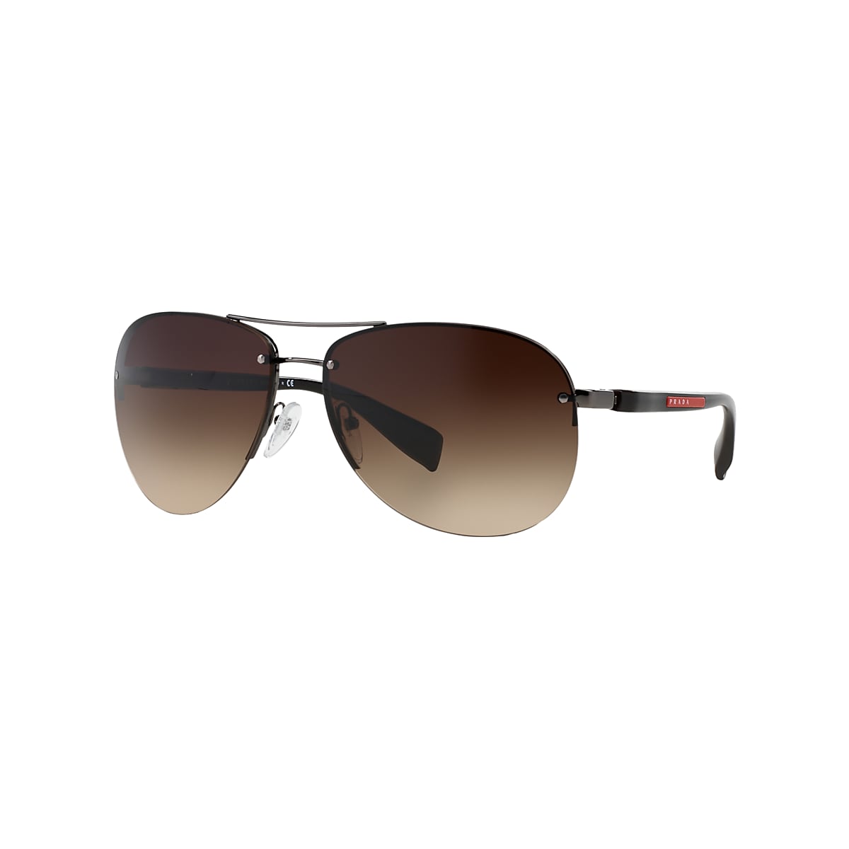 Prada Linea Rossa PS 56MS 65 Brown Gradient Gunmetal