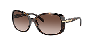 Prada PR 17WS 49 Dark Grey & Orange/Black Sunglasses