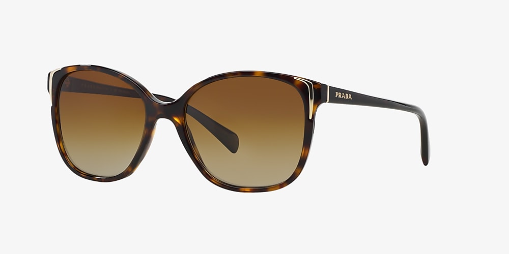 Prada PR 01OS CONCEPTUAL 55 Polarized Brown Gradient u0026 Havana Polarised  Sunglasses | Sunglass Hut United Kingdom