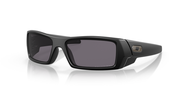 Óculos de sol Oakley Gascan OO9014, formato retangular, armação em o-matter, lente cinza