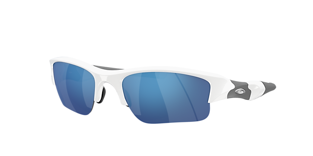 Óculos de Sol Oakley Flak Jacket 2.0 Branca/Preta Lentes Prizm Top