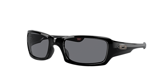 Oakley OO9238 Fives Squared® 54 Black Iridium Polarized & Polished Black  Polarized Sunglasses
