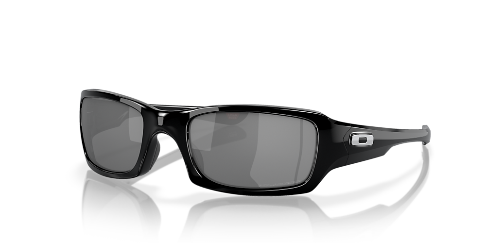 Oakley OO9238 Fives Squared® 54 Black Iridium Polarized & Polished Black  Polarized Sunglasses