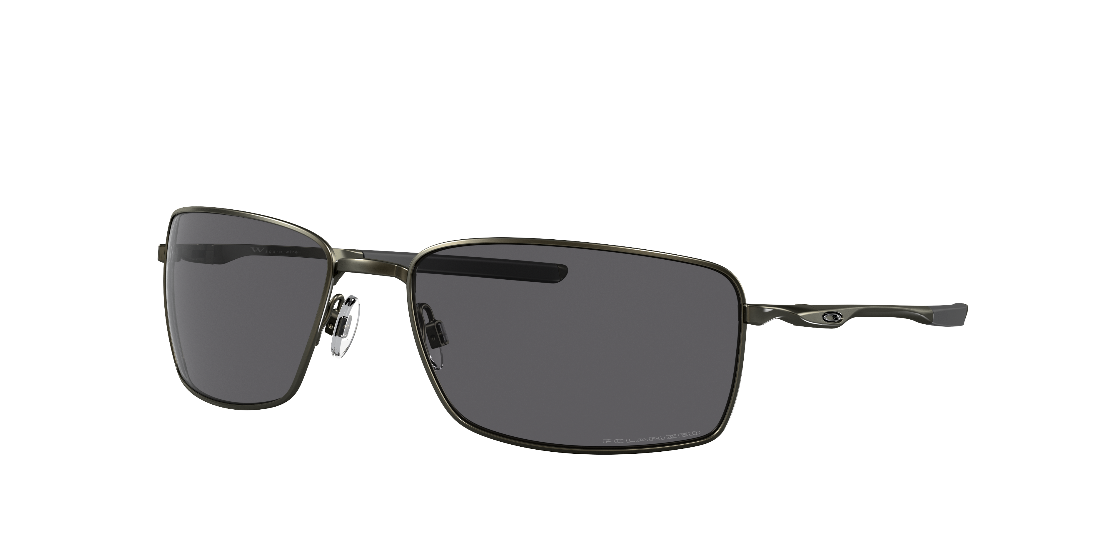 oakley square wire polarized rectangular sunglasses