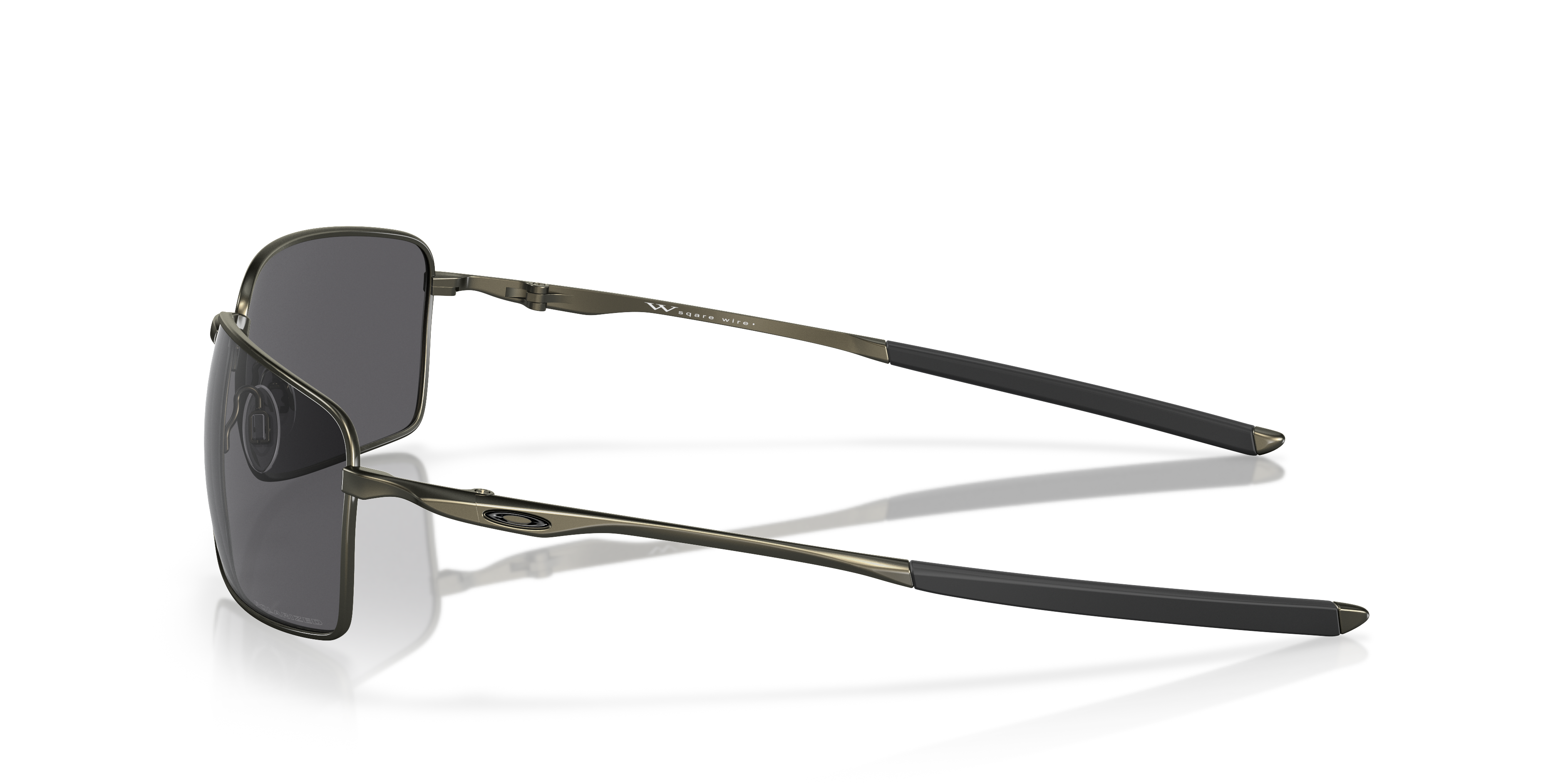 oakley square wire polarized rectangular sunglasses