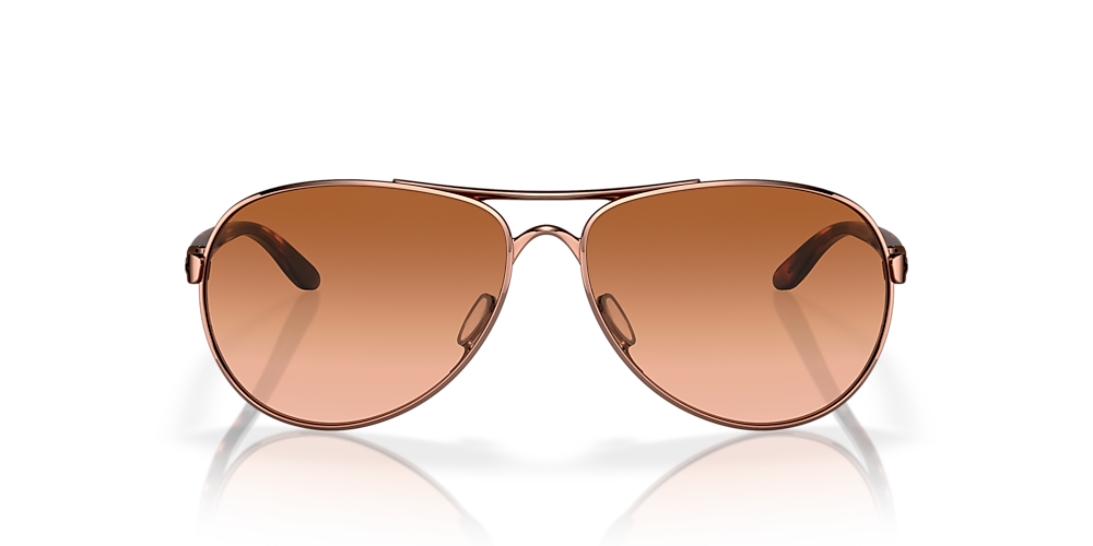 Caveat™ Vr50 Brown Gradient Lenses, Rose Gold Frame Sunglasses
