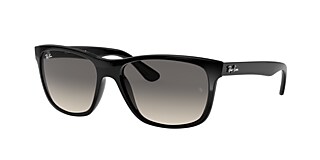 Ray-Ban RB4181 57 Grey Gradient & Black Sunglasses | Sunglass