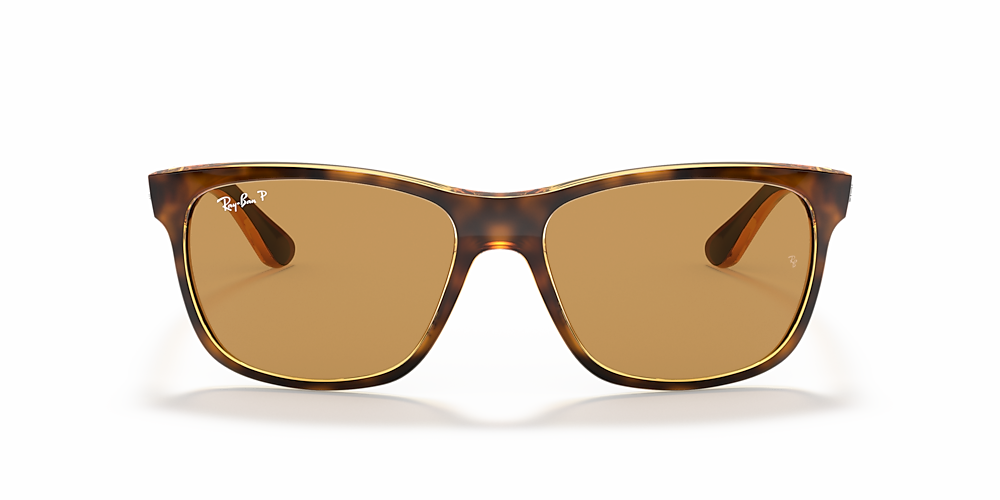 Ray-Ban RB4181 57 Brown & Light Havana Polarized Sunglasses | Sunglass Hut  USA