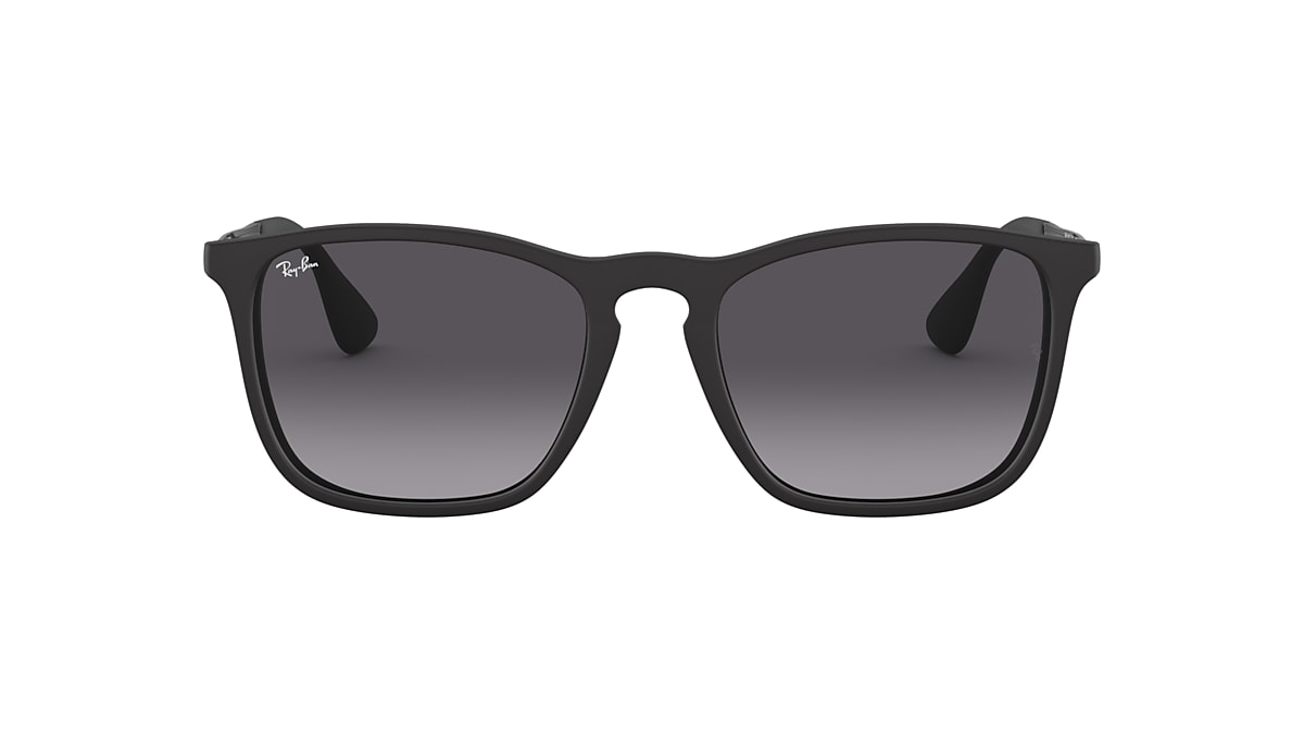 Ray-Ban RB4187 Chris 54 Light Grey Gradient Dark Grey & Black Sunglasses |  Sunglass Hut Australia