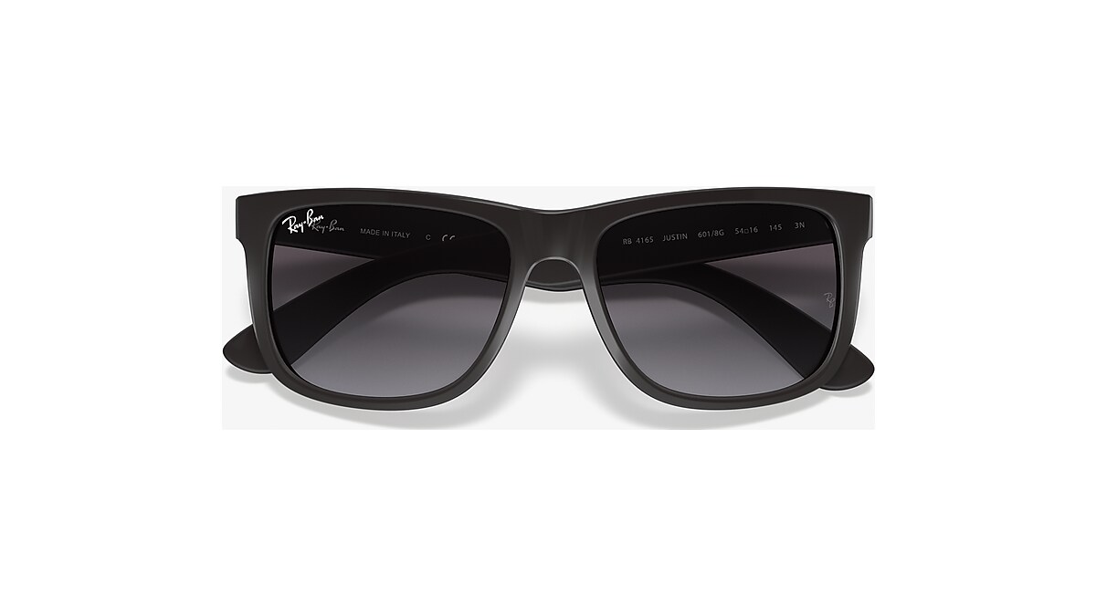 RAY-BAN RB4165 Black Male Sunglasses, Polarized Dark Green