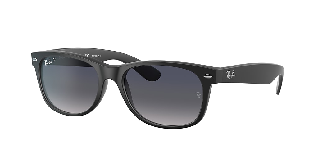 Ray-Ban RB2132 New Wayfarer Classic 55 Blue/Grey & Black Polarized ...