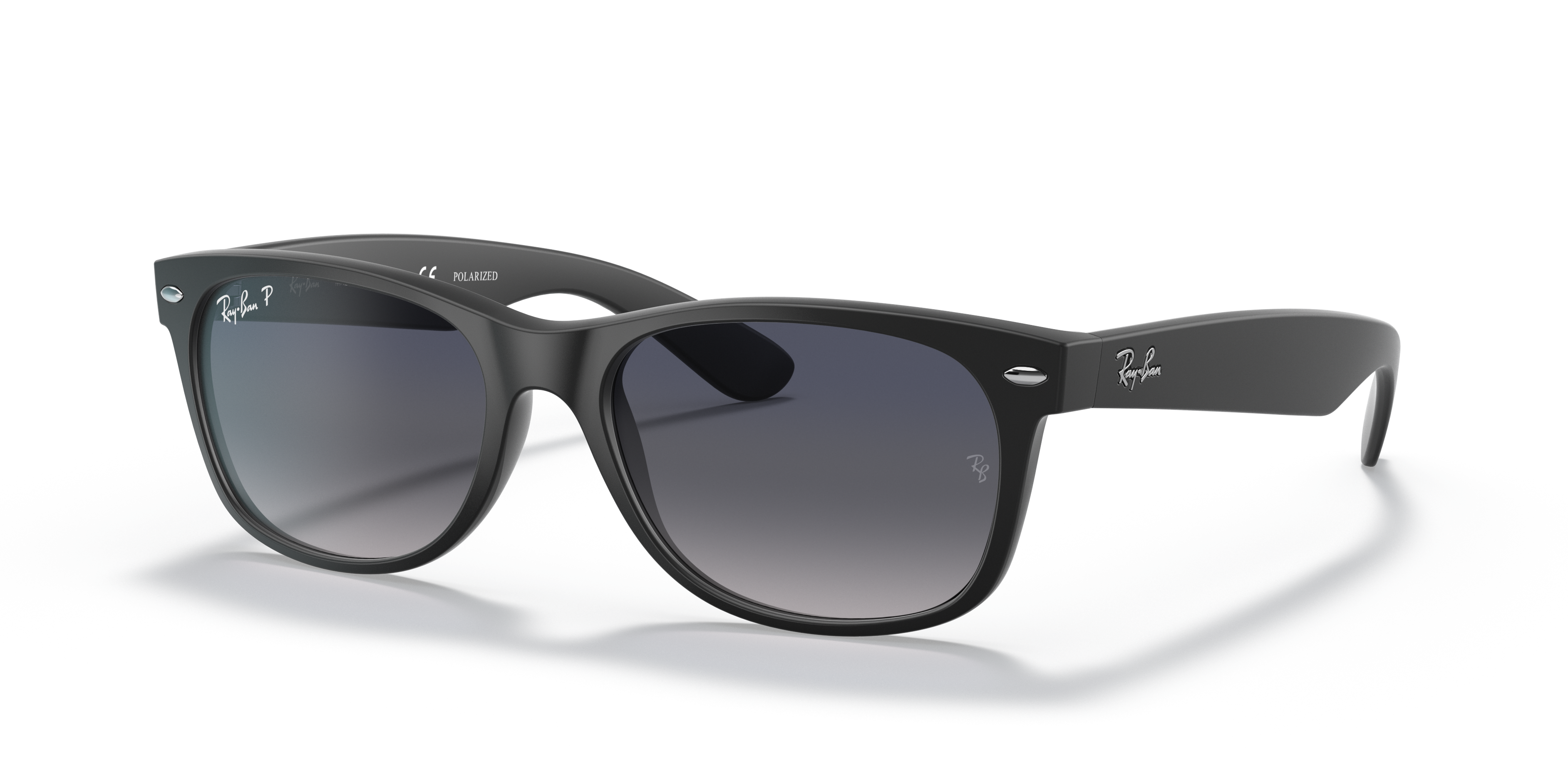 Ray Ban RB2132 New Wayfarer Classic 55 Blue Grey Black Polarized Ray Ban RB2132 New Wayfarer Classic 55 Blue Grey Black Polarized