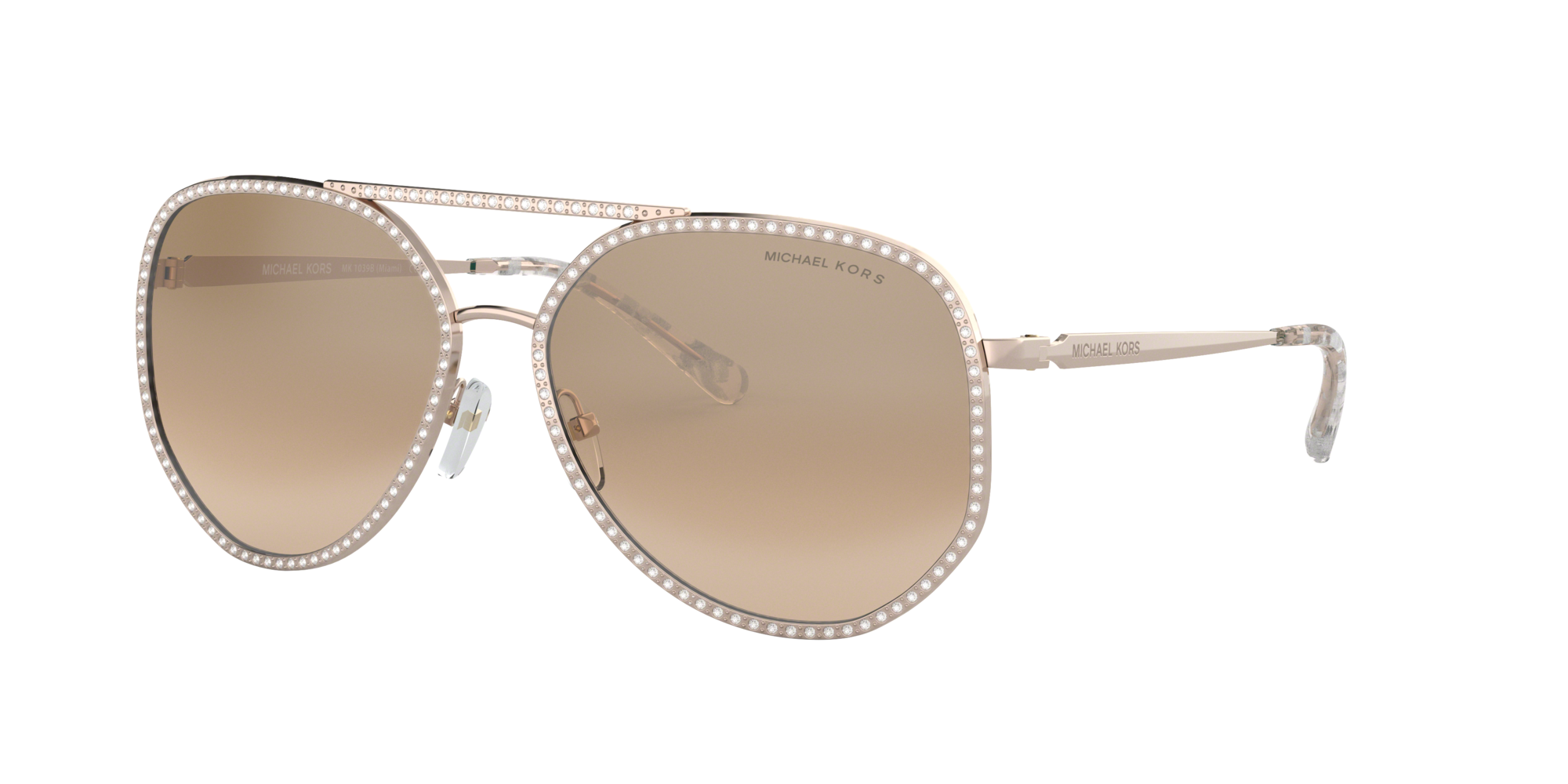 michael kors miami sunglasses rose gold