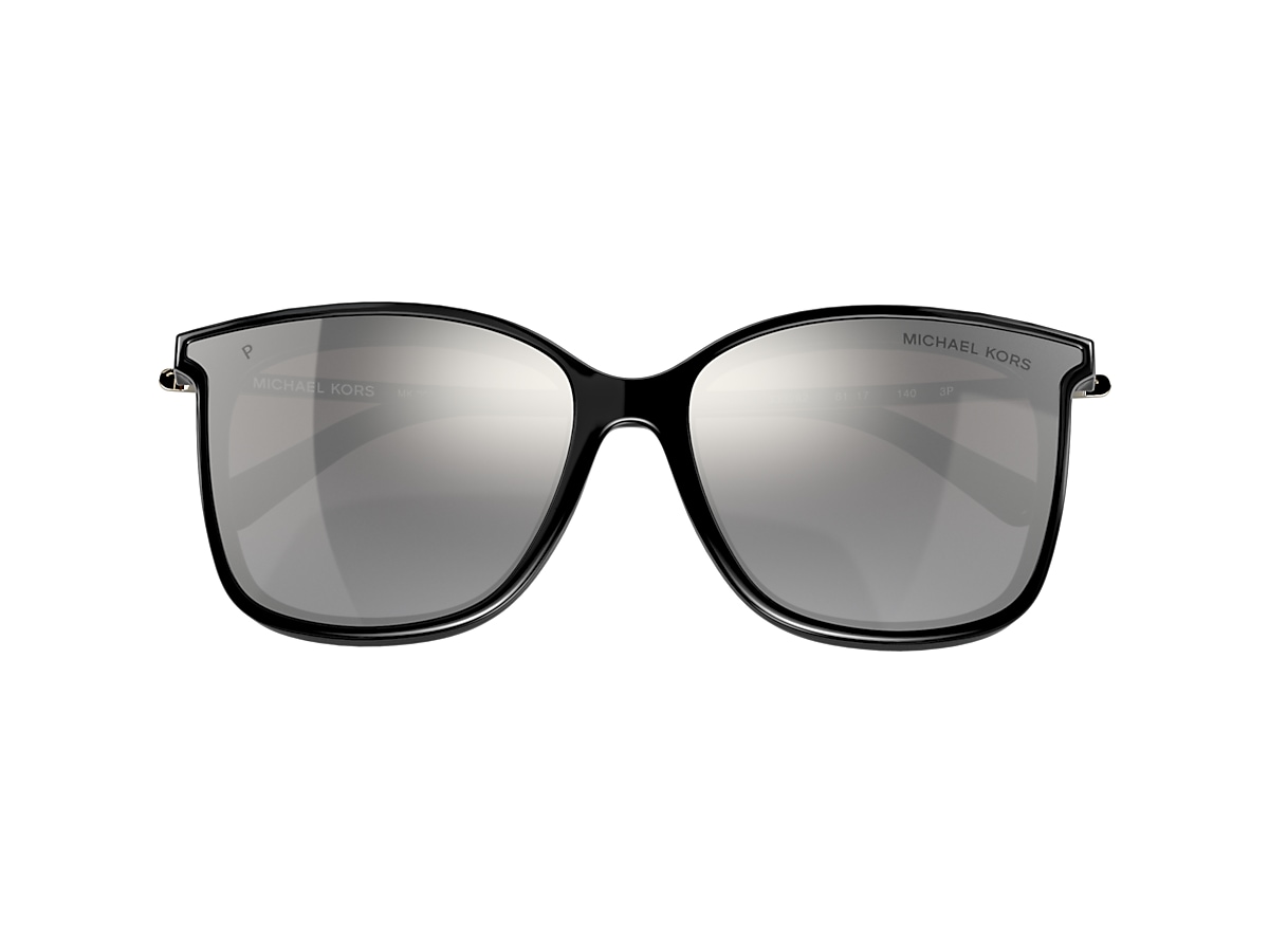 MICHAEL KORS MK2079U Zermatt Black - Woman Sunglasses, Silver Grey Gradient  Mirror Lens