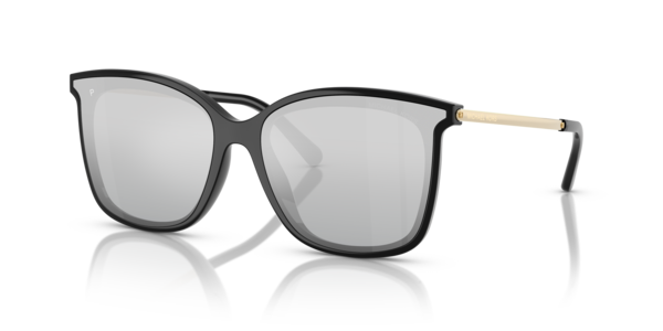 Óculos de sol Michael Kors Zermatt MK2079U, formato quadrado, armação em acetato tartaruga, lente marrom degradê