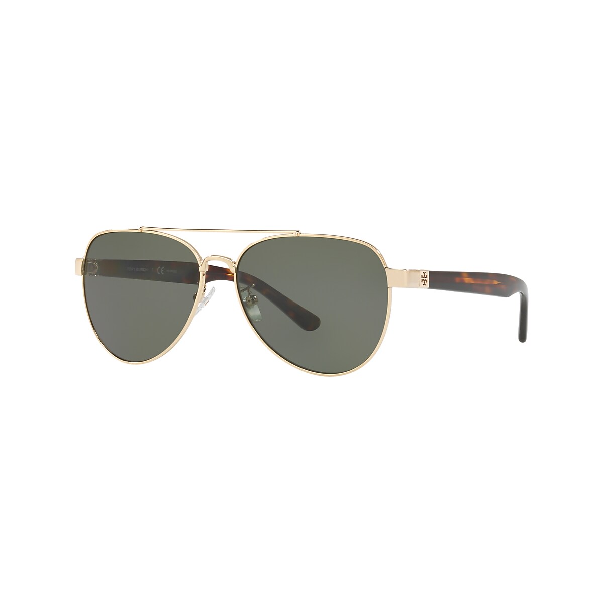 Tory Burch TY6070 57 Dark Green Polarized & Shiny Light Gold Metal Polarized Sunglasses | Sunglass Hut USA Tory Burch TY6070 57 Dark Green Polarized & Shiny Light Gold Metal Polarized Sunglasses | Sunglass Hut USA