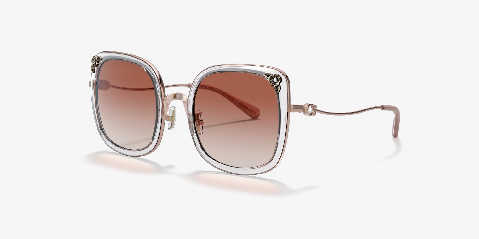 coach rose gold glasses