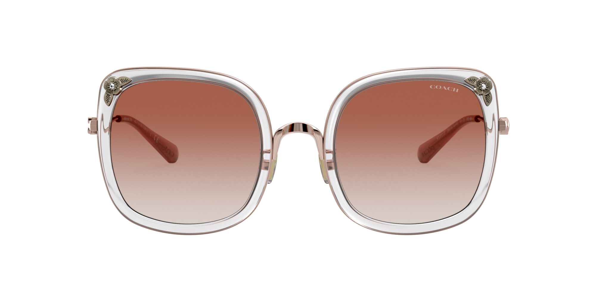 coach pink clear glasses