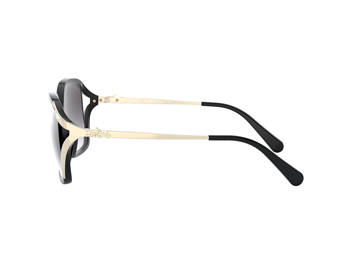 Coach HC8280U L1116 XL (57 - 17) with Grey lenses and Black