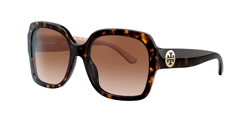Tory Burch TY7140 Brown & Tortoise Sunglasses | Sunglass Hut USA