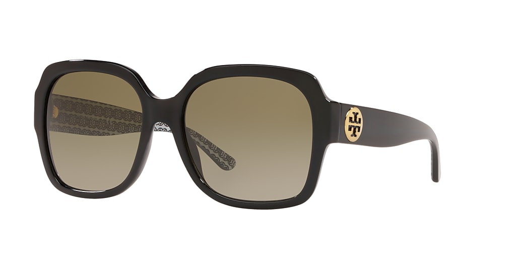 Tory Burch TY7140 57 Smoke Gradient & Black Sunglasses | Sunglass Hut USA