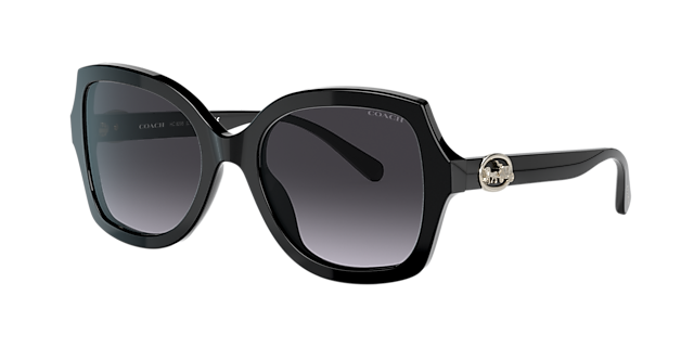 Coach HC8295 L1147 56 Dark Grey Gradient & Black Sunglasses 