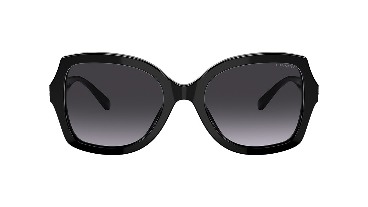 Coach HC8295 L1147 56 Dark Grey Gradient & Black Sunglasses 