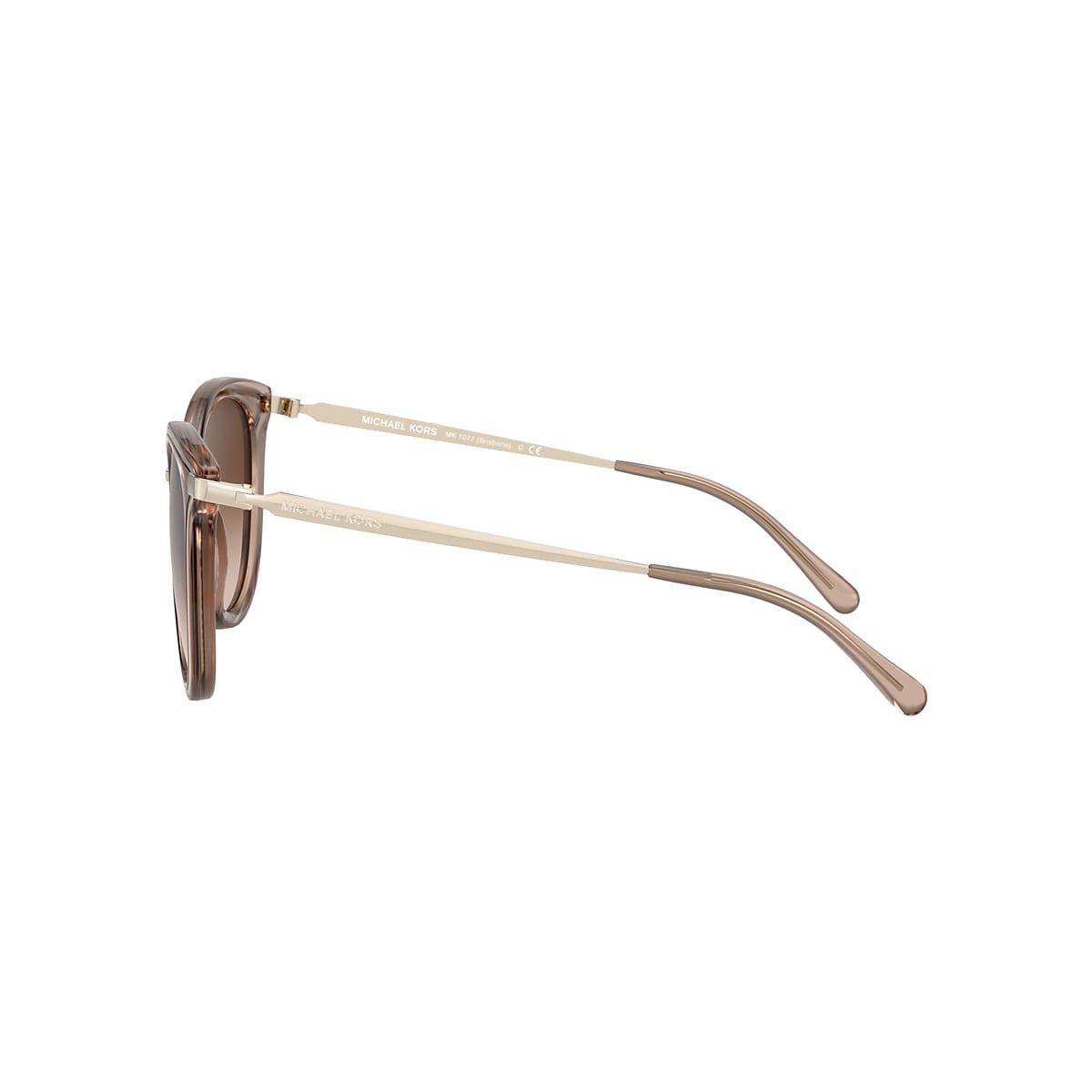 Michael Kors MK1077 Brisbane 54 Brown Gradient & Light Gold/Brown Transparent  Sunglasses | Sunglass Hut USA