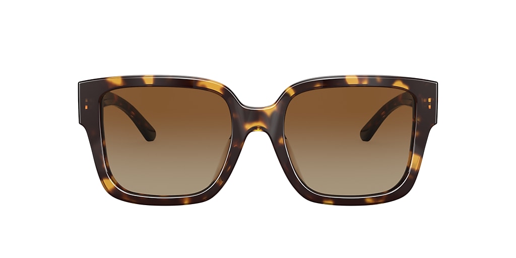 Tory Burch TY7156U Brown & Tortoise Polarized Sunglasses | Sunglass Hut USA