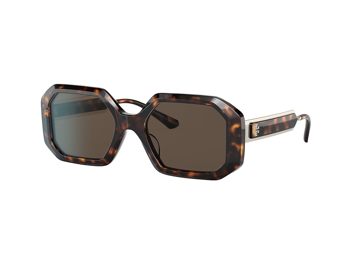 Tory Burch TY7160U 52 Dark Brown & Dark Tortoise Sunglasses