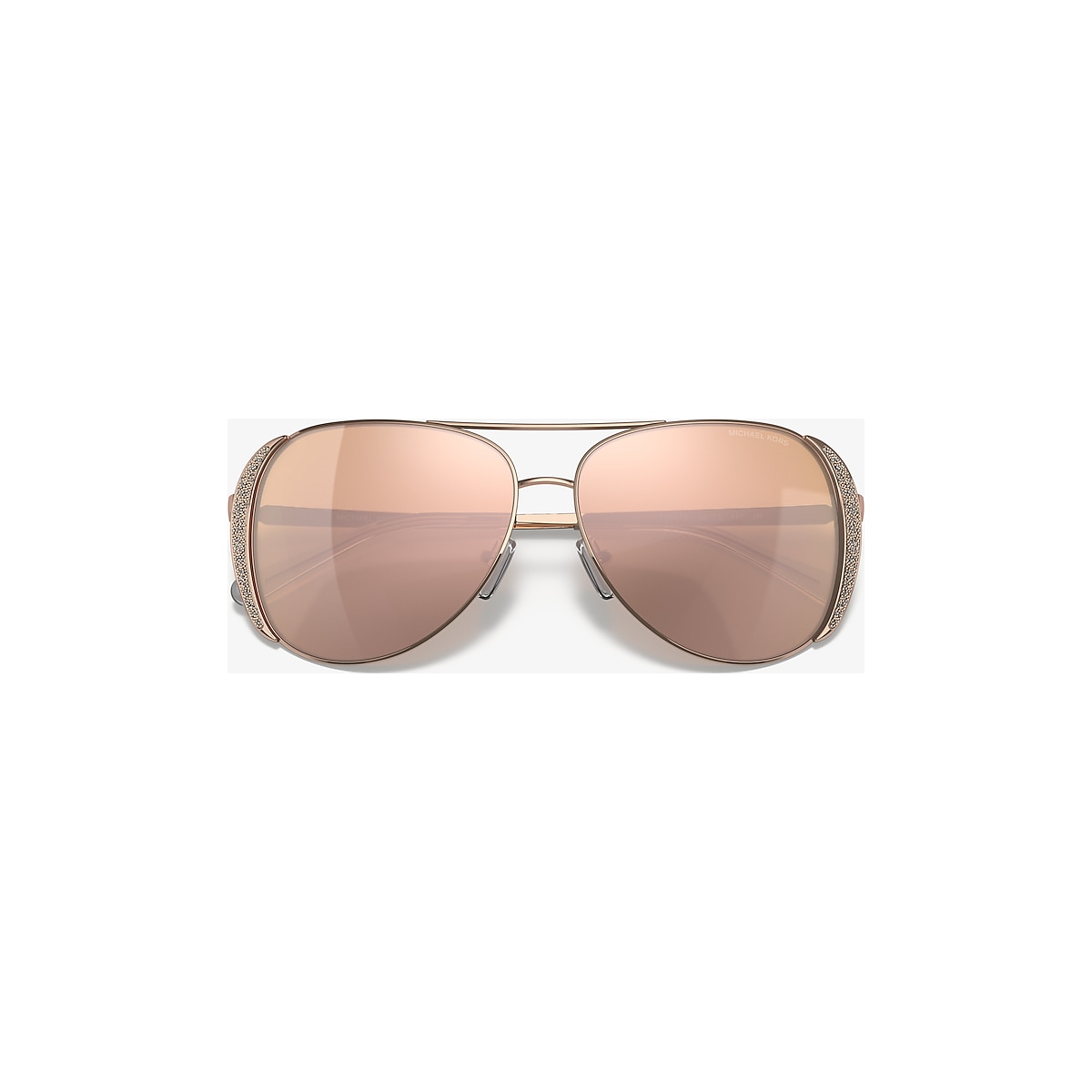Michael Kors MK1082 Chelsea Glam 58 Rose Gold Flash & Rose Gold Sunglasses  | Sunglass Hut USA