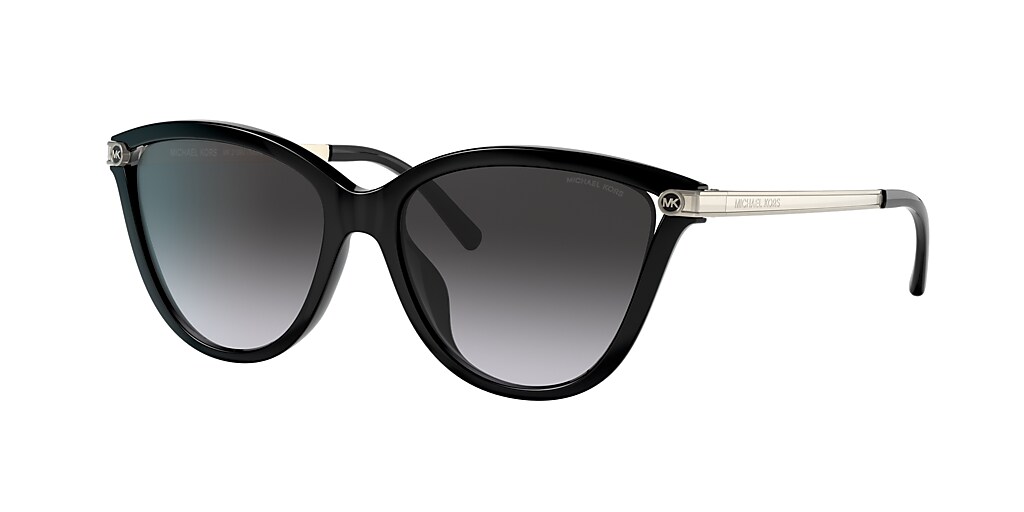 Michael Kors MK2139U Tulum 54 Grey Gradient Black & Black Sunglasses ...