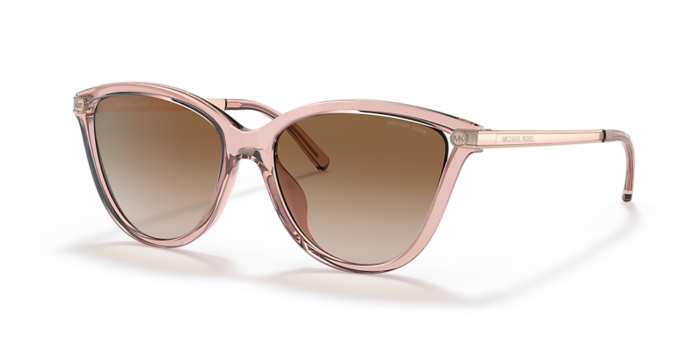 Michael Kors MK2139U Tulum 54 Brown Pink Gradient & Pink Transparent  Sunglasses | Sunglass Hut United Kingdom