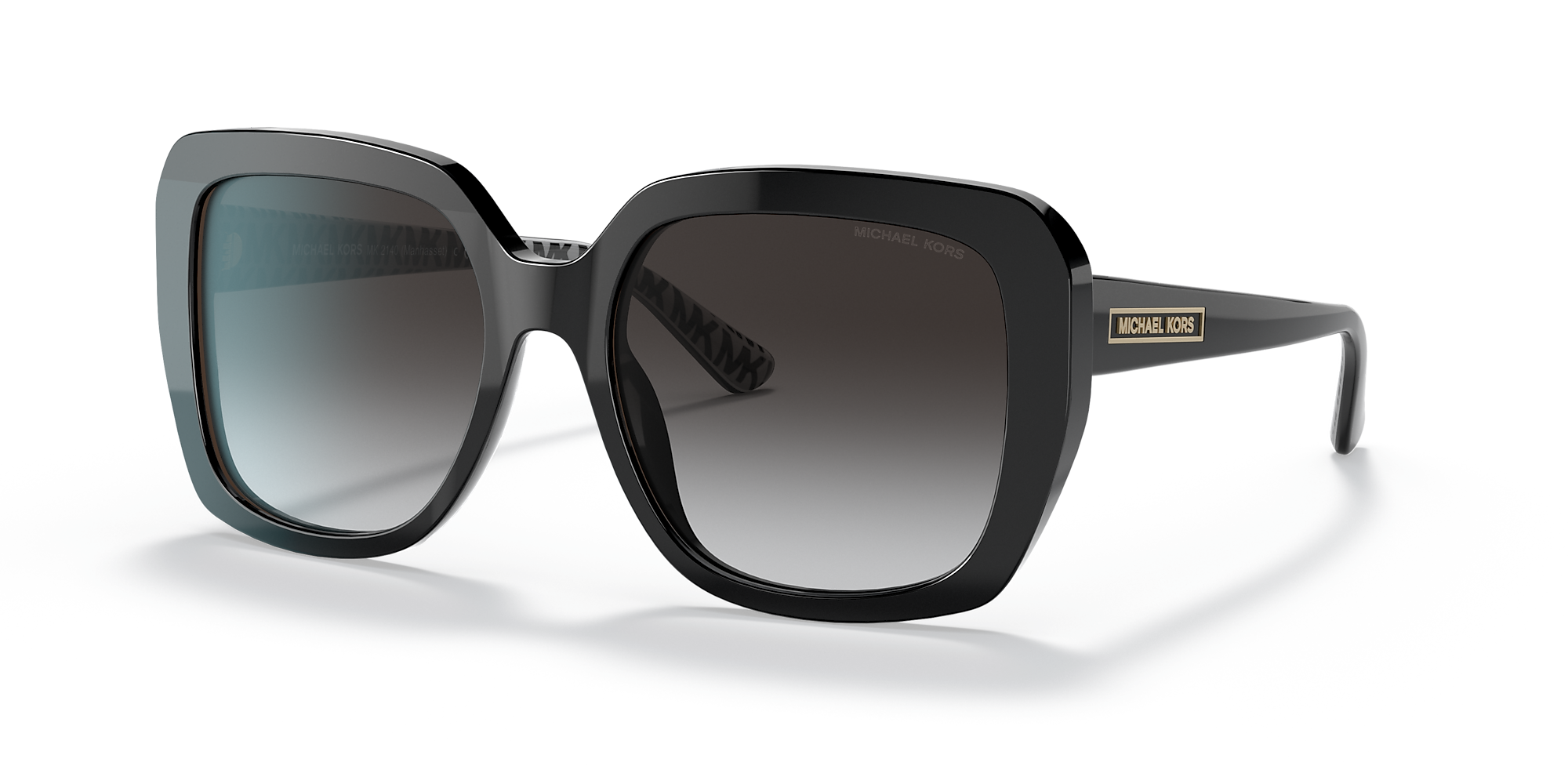 Michael Kors MK2140 Manhasset 55 Grey Gradient & Black Sunglasses ...