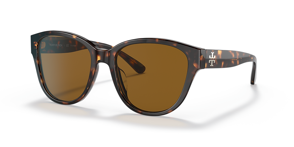 Tory Burch TY7163U 54 Solid Dark Brown Polar & Dark Tortoise Polarized  Sunglasses | Sunglass Hut USA