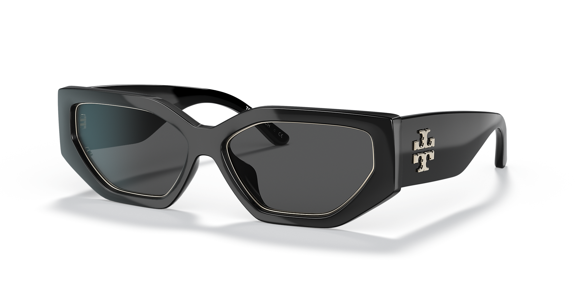 Tory Burch TY9070U 55 Grey Solid & Black Sunglasses Sunglass Hut USA