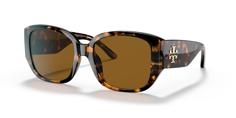 Tory Burch TY9066U 54 Brown Polar Solid & Dark Tortoise Polarized  Sunglasses | Sunglass Hut Canada